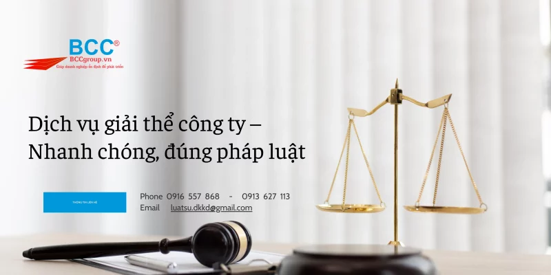 dịch vụ giải thể công ty